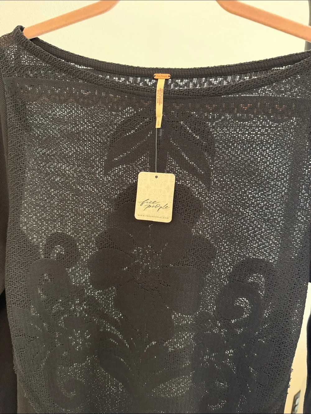 Free People sheer knit